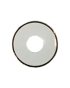 Bobeche salvagoccia in vetro trasparente con bordo dorato