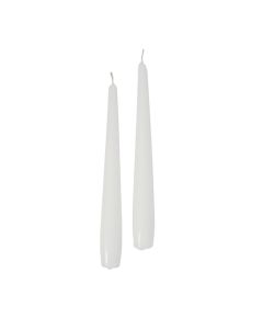 Candele coniche Ø 2,2 cm h. 21 cm 50 pezzi - Bianco