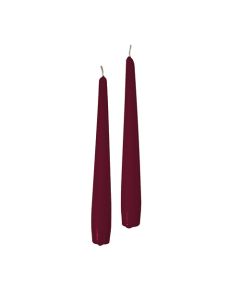 Candele coniche Ø 2,2 cm h. 21 cm 50 pezzi - Bordeaux