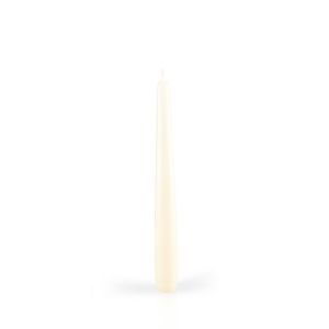 Candele laccate coniche Ø 2,2 cm h. 21 cm 3 pezzi - Panna