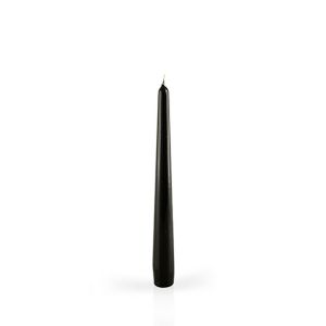 Candele laccate coniche Ø 2,2 cm h. 21 cm 6 pezzi - Nero