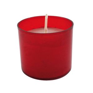 Lumino votivo in plastica rossa Mod. 5b h. 3,5 cm 6 pezzi