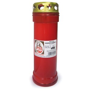 Cero votivo con parapioggia Sacro Cuore Mod. P50 h. 20,5 cm