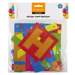 Festone di compleanno "Happy Birthday"
