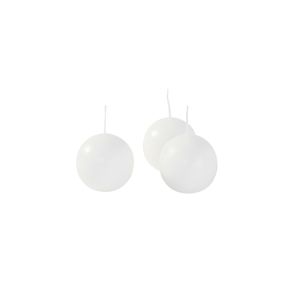 Candele sfera Ø 3 cm 20 pezzi - Bianco