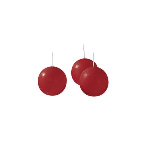 Candele sfera Ø 3 cm 20 pezzi - Rosso