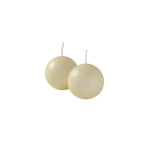 Candele sfera Ø 4,5 cm 12 pezzi - Avorio