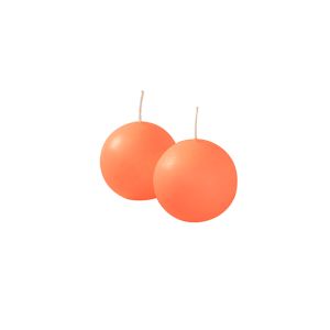Candele sfera Ø 6 cm 6 pezzi - Arancio