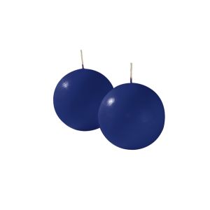 Candele sfera Ø 8 cm 4 pezzi - Blu