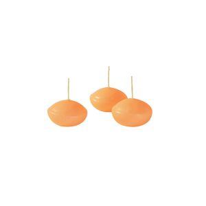 Candele galleggianti Ø 4,5 cm h. 2,7 cm 20 pezzi - Arancione