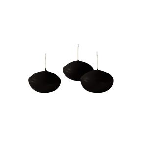 Candele galleggianti Ø 4,5 cm h. 2,7 cm 20 pezzi - Nero