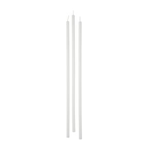 Candele stelo Ø 0,9 cm h. 37 cm 12 pezzi - Bianco