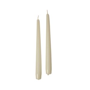 Candele coniche Ø 2,2 cm h. 25 cm 10 pezzi - Avorio