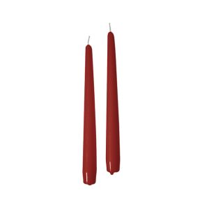 Candele coniche Ø 2,2 cm h. 25 cm 10 pezzi - Rosso