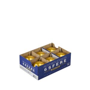 Candele sfera Ø 6 cm 6 pezzi - Oro