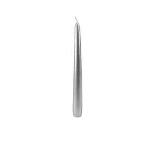Candele coniche Ø 2,2 cm h. 25 cm 10 pezzi - Argento