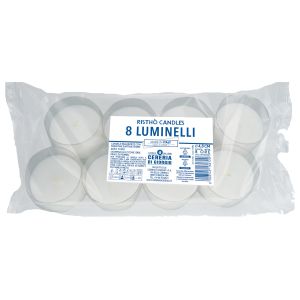 Tealight trasparenti - 8 pezzi