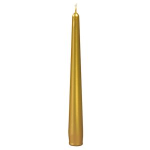 Candele laccate coniche Ø 2,2 cm h. 21 cm 6 pezzi - Oro
