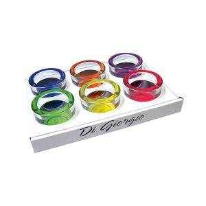 Porta tealight in vetro colorato - Colori assortiti