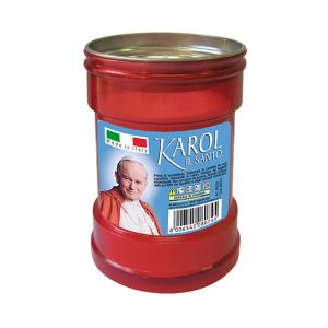 Cero votivo Papa Wojtyla Mod. P30 h. 10,5 cm