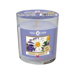 Candela profumata in bicchiere alla lavanda - Senza allergeni